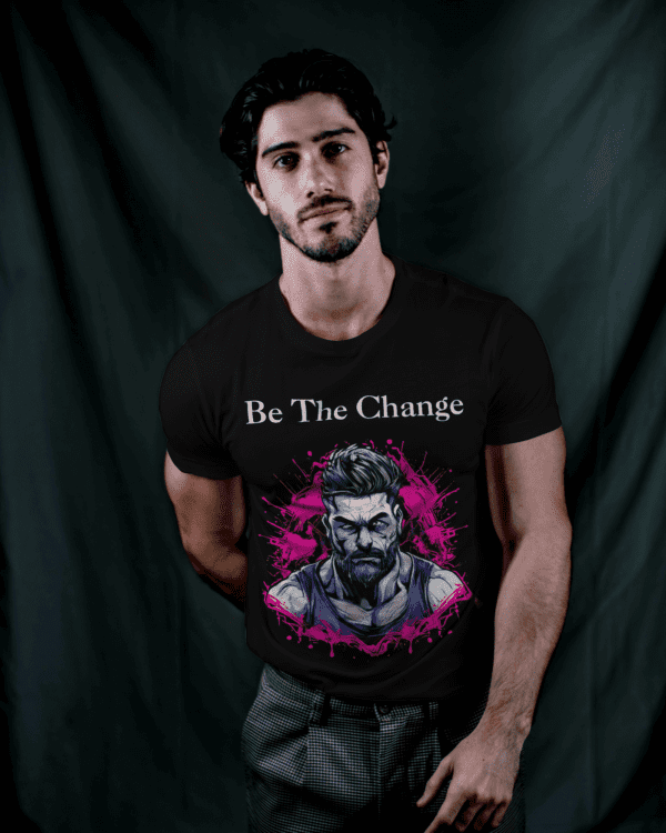 "Be The Change" Motivational Tee for Fitness Warriors - Image 2