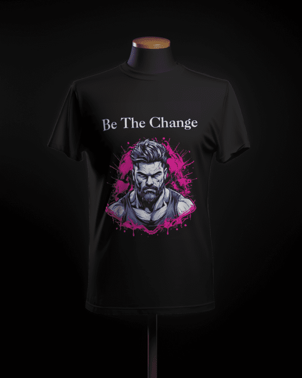 "Be The Change" Motivational Tee for Fitness Warriors