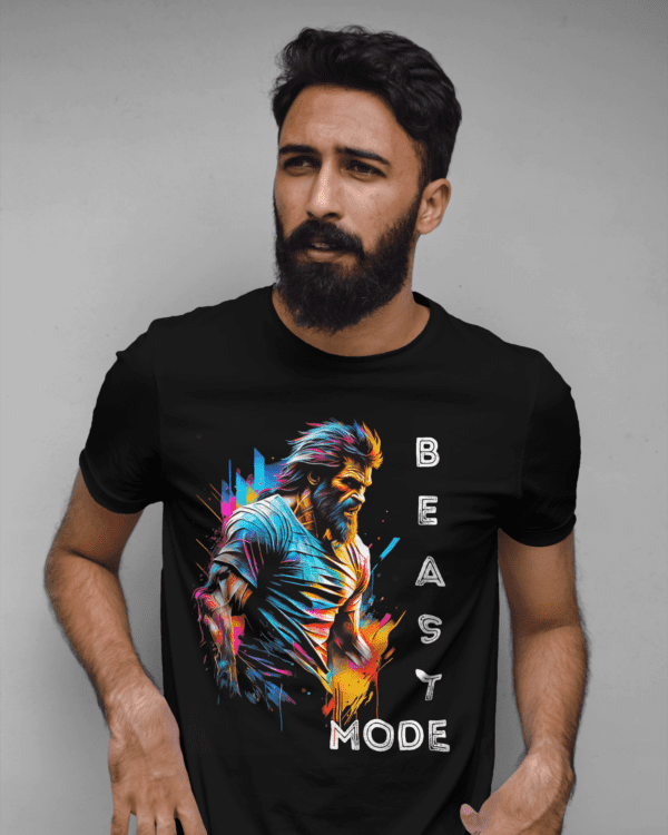 "Beast Mode-2" Motivational Tee for Fitness Warriors - Image 4