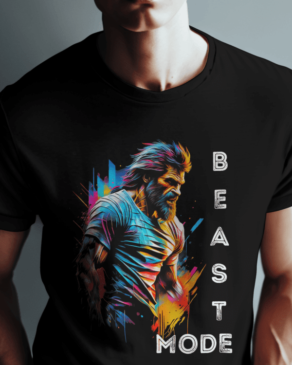 "Beast Mode-2" Motivational Tee for Fitness Warriors - Image 5