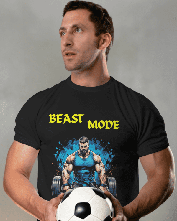 "Beast Mode-1" Motivational Tee for Fitness Warriors - Image 6