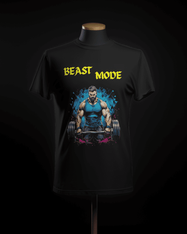 "Beast Mode-1" Motivational Tee for Fitness Warriors