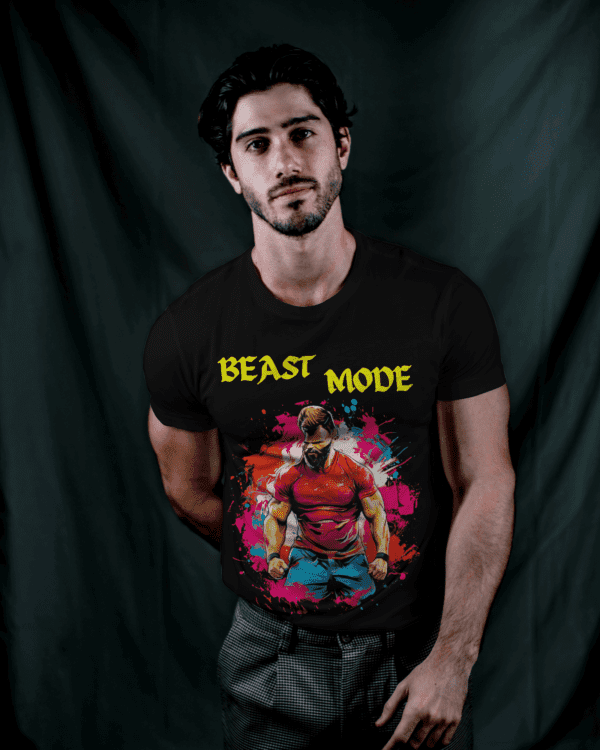 "Beast Mode-3" Motivational Tee for Fitness Warriors - Image 2