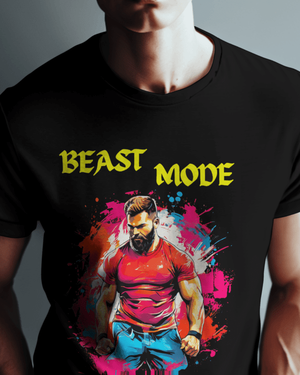 "Beast Mode-3" Motivational Tee for Fitness Warriors - Image 5