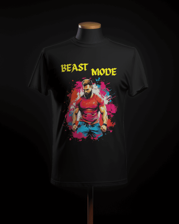 "Beast Mode-3" Motivational Tee for Fitness Warriors