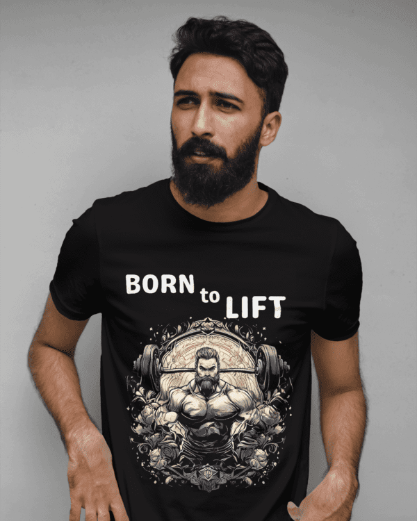 "Born To Lift" Motivational Tee for Fitness Warriors - Image 4