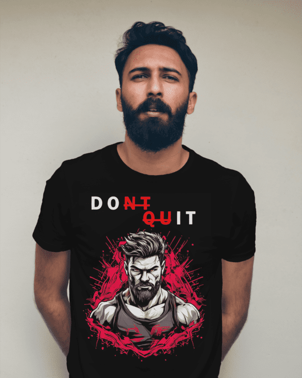 "DONT QUIT" Motivational Tee for Fitness Warriors - Image 3